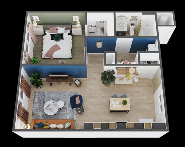 Unit 2215 1205 floor plan