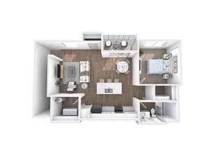 A4 with Attached Garage 2069-G floor plan
