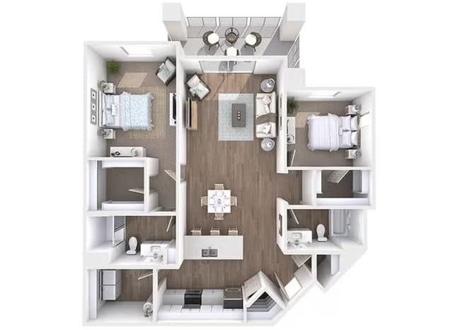 Unit 1106 1105 floor plan