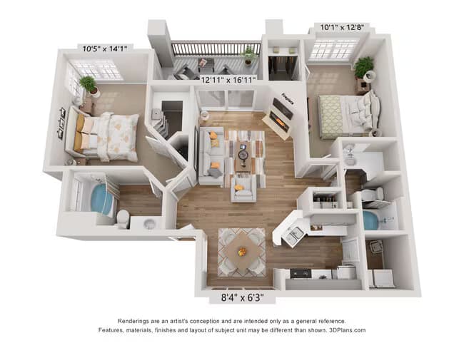 Unit 2037 2053 floor plan