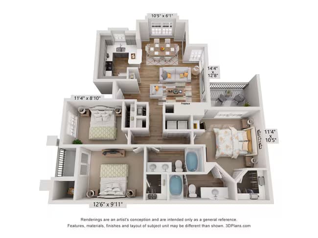 Unit 1111 2101 floor plan