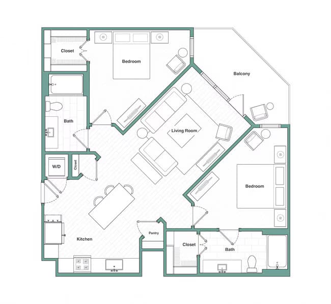 Unit 3040 3040 floor plan