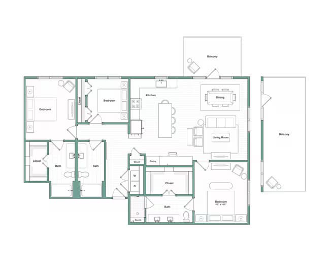 Unit 4012 4012 floor plan
