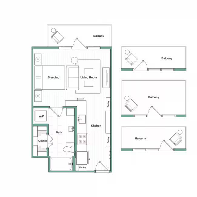 Unit 1016 1016 floor plan