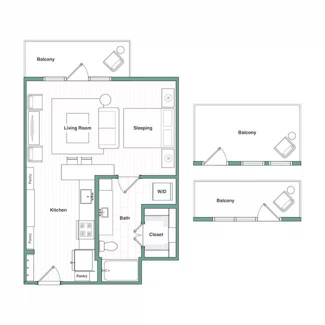 Unit 1029 1013 floor plan