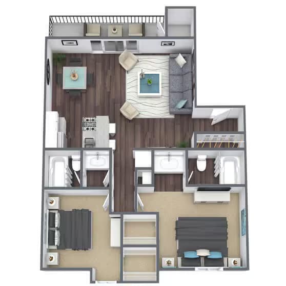 Unit 1007 1100 floor plan