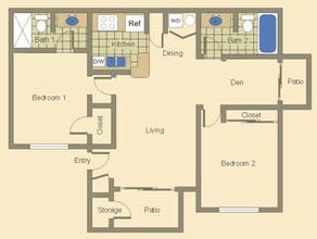 C1C 206 floor plan