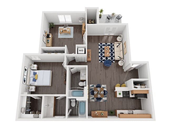 1x2 Reno 114 floor plan
