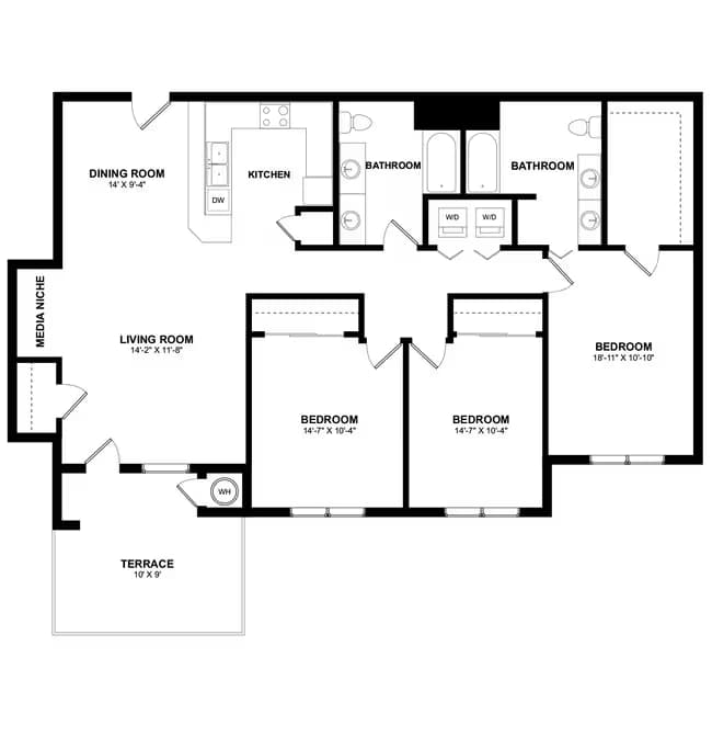 Unit 2074 2074 floor plan