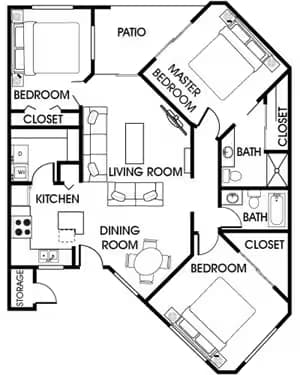 Portofino 2048 floor plan