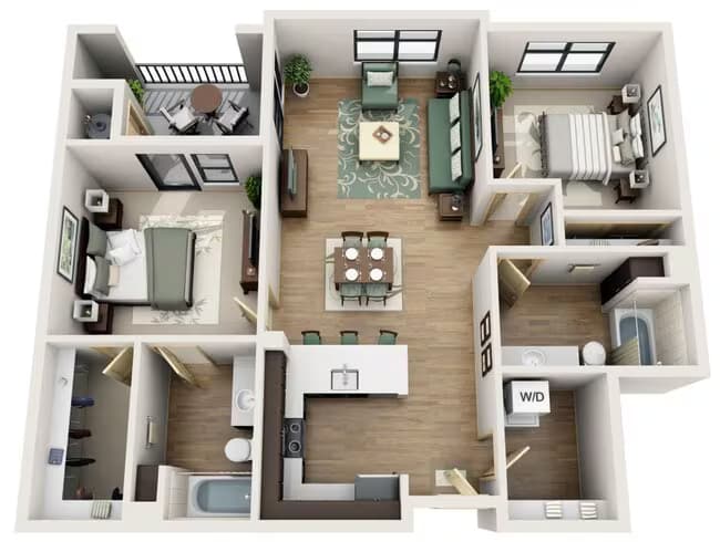 Unit 1007 1007 floor plan
