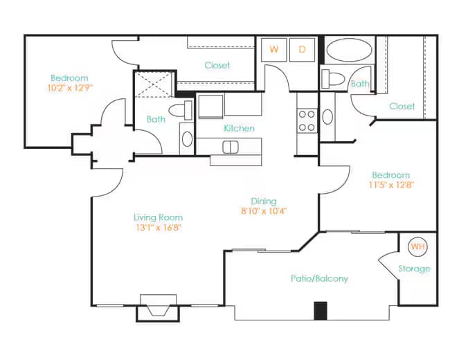 Unit 1823 1223 floor plan