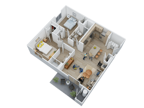 B1 Barrier Free 16-1104 floor plan