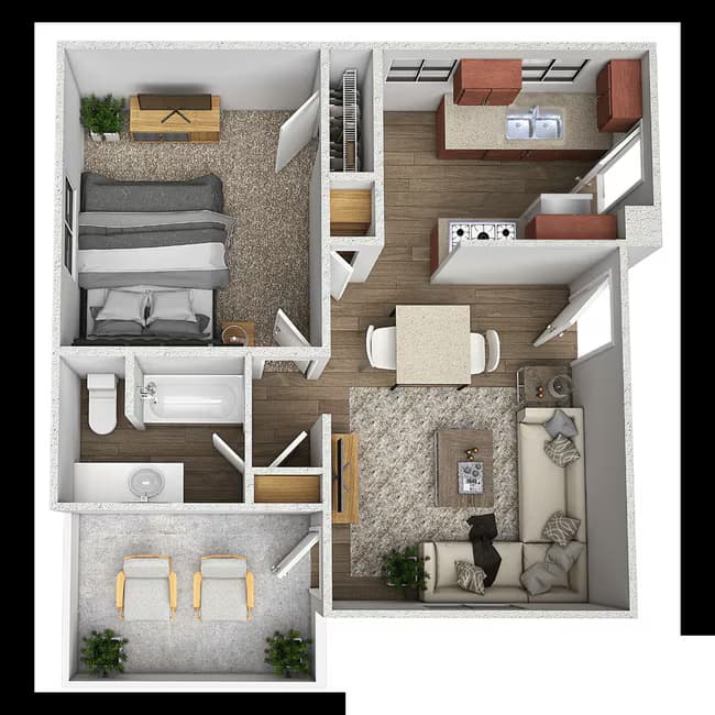 Unit 4744-6A1 1553-H4 floor plan