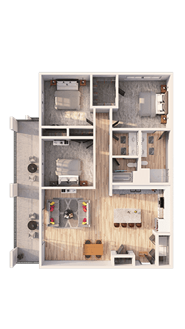 C1 21-1100 floor plan