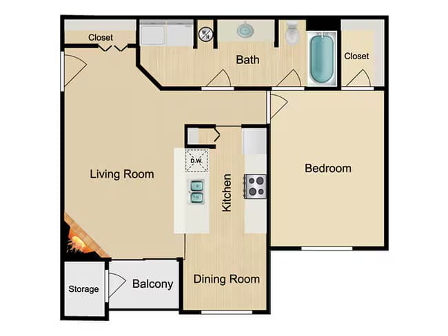 Unit AUCMPX 325 floor plan