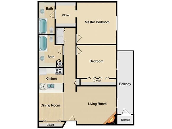 Unit AUCMMD 231 floor plan