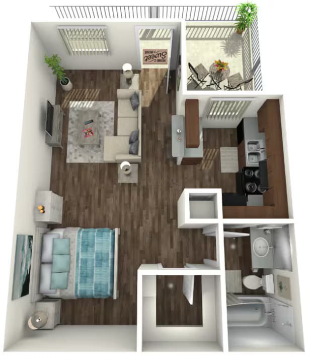 Studio 161 floor plan