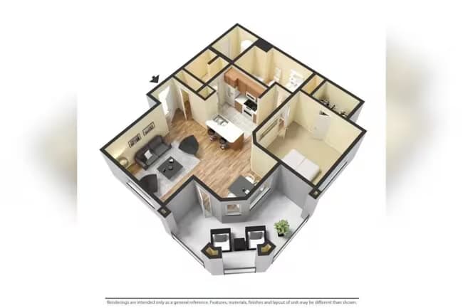 1x1-779 2117 floor plan