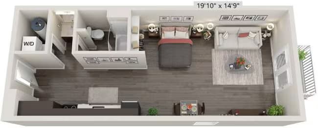 Studio D110 floor plan