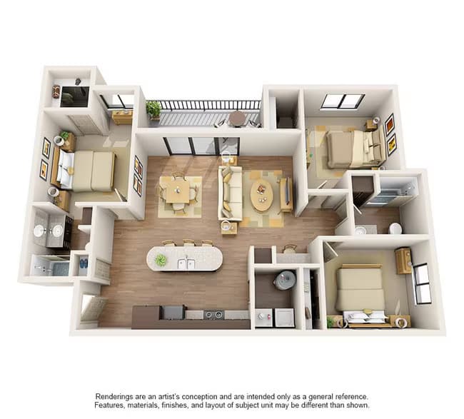 Unit 2056 1060 floor plan
