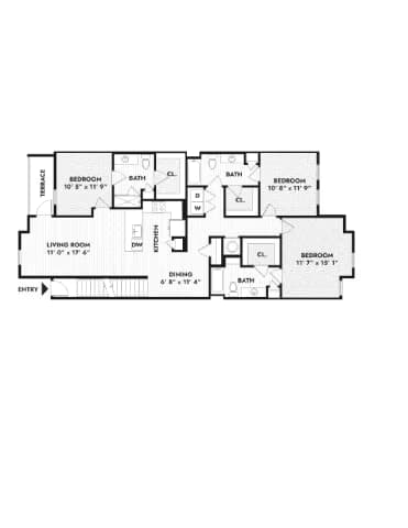 3B 3055 floor plan