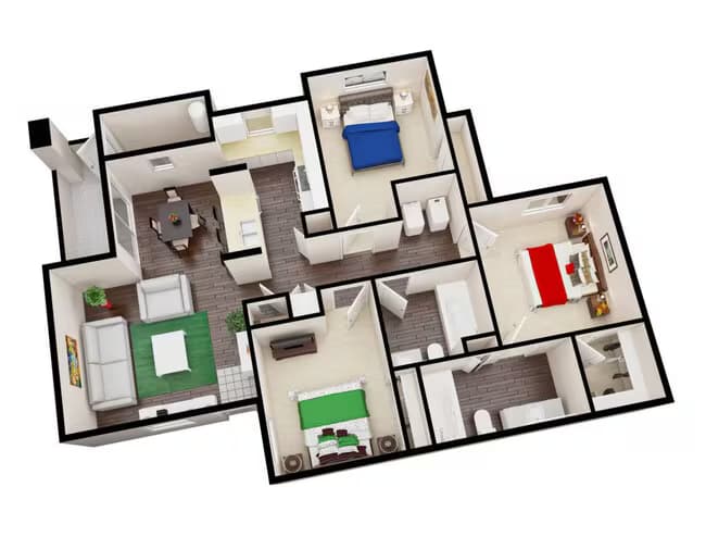 Unit 2163 2048 floor plan