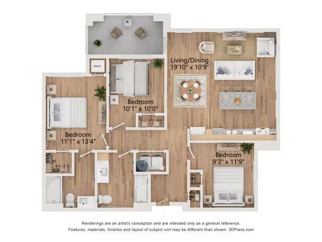 Unit 01-312 01-312 floor plan