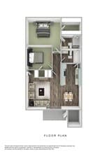 Two Bedroom Two Bath 249 floor plan