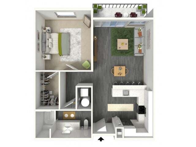 1X1 - MCKINLEY 209 floor plan