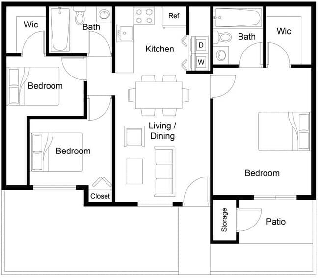 Unit 117 122 floor plan