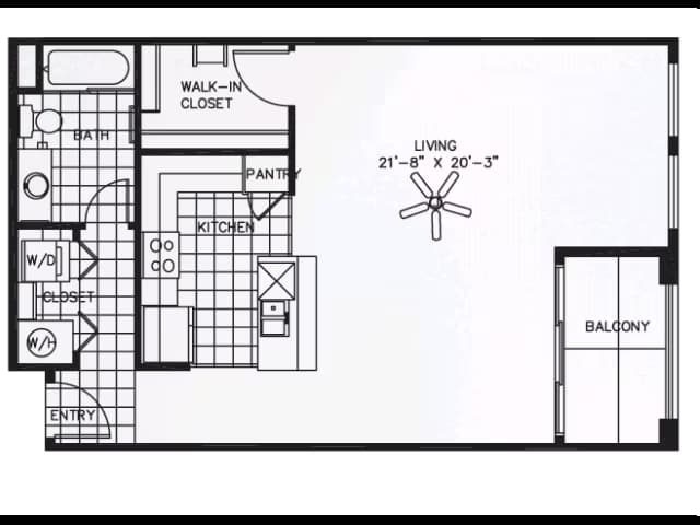 Studio 216 floor plan