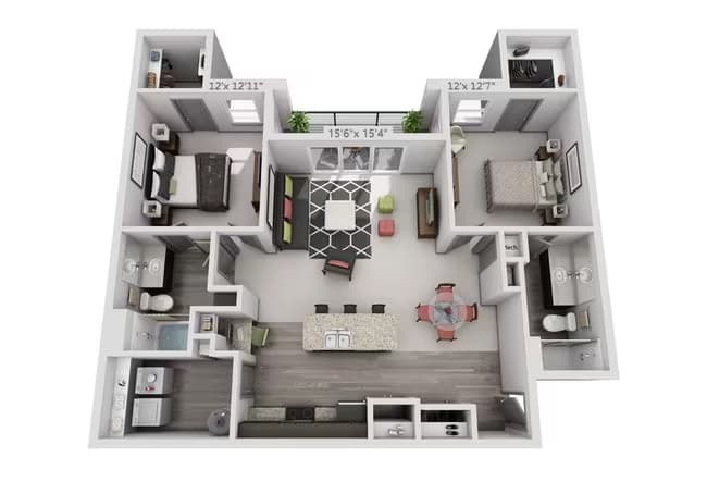 2x2 3131 floor plan