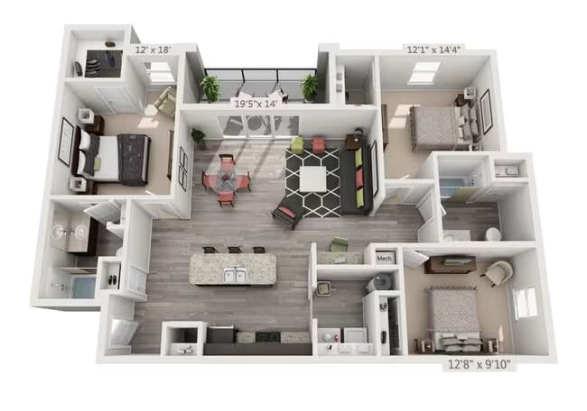 3x2 3109 floor plan