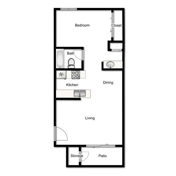 Unit AUCQHP 2113 floor plan