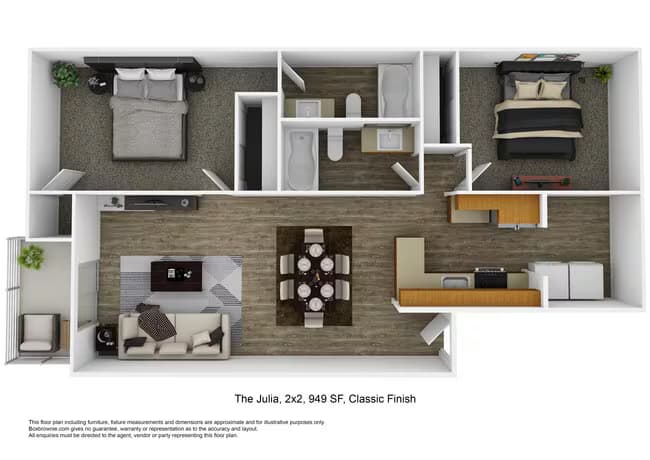 Unit 1118 3022 floor plan