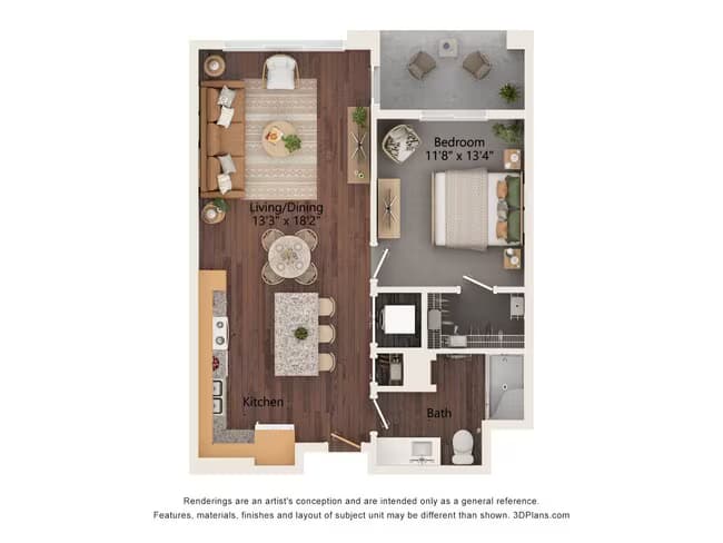 Unit 2054 1052 floor plan