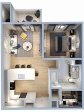 A2 1x1 1035 floor plan