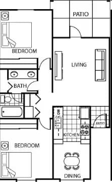 Unit 203 109 floor plan