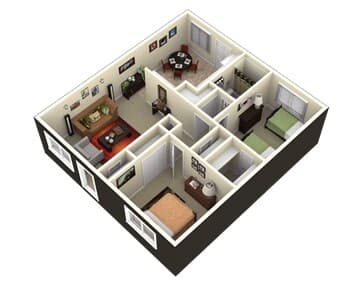 Unit P-81 P-82 floor plan
