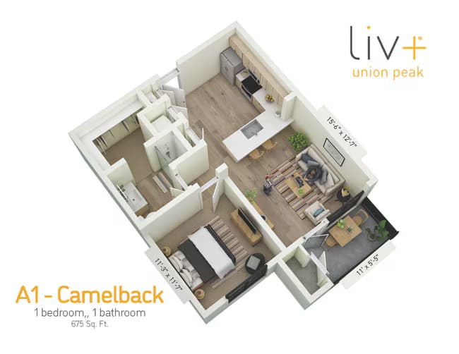Camelback 1-1211 floor plan