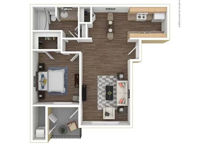 Unit AUCMZU 134 floor plan