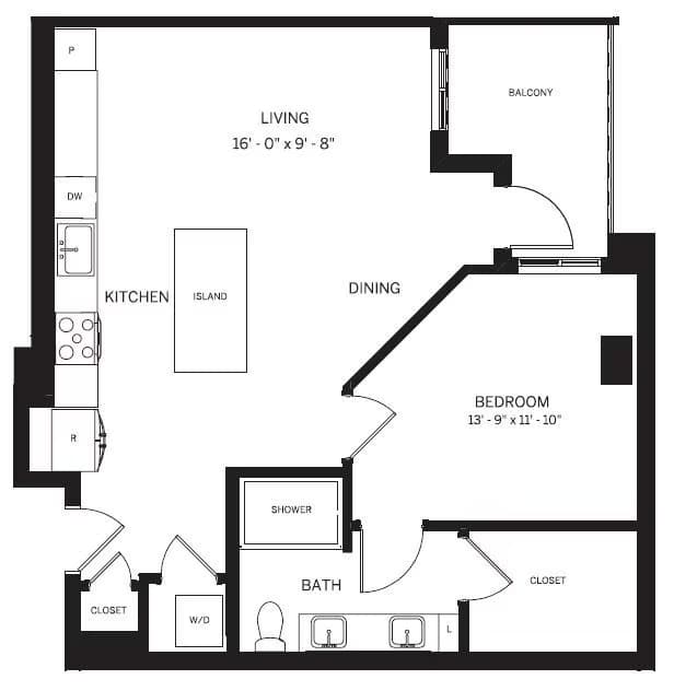 Unit 1217 1717 floor plan