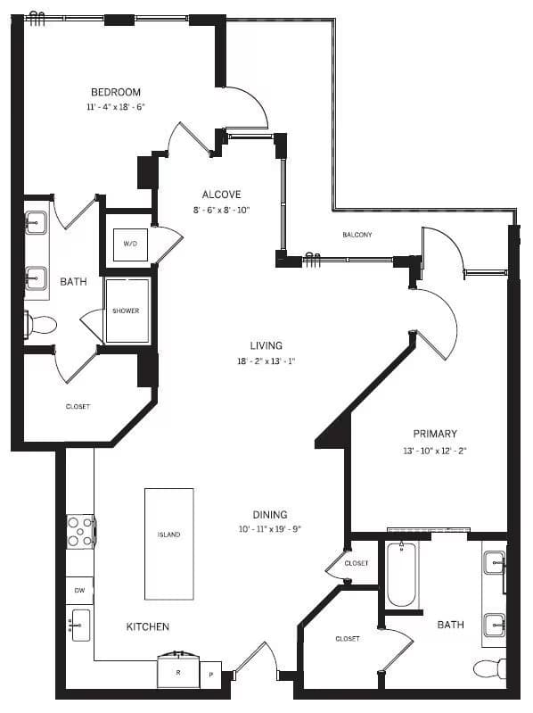 Unit 0808 0808 floor plan
