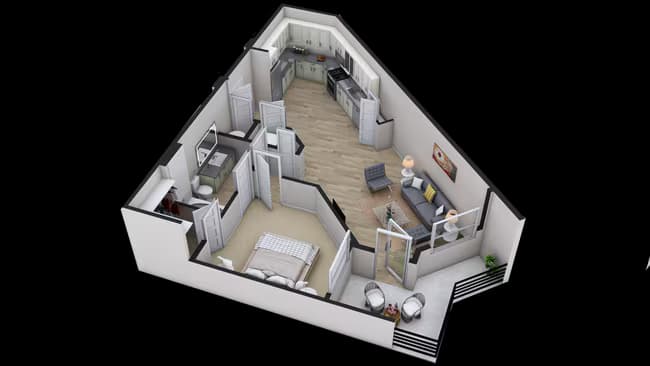 Unit 1063 2063 floor plan