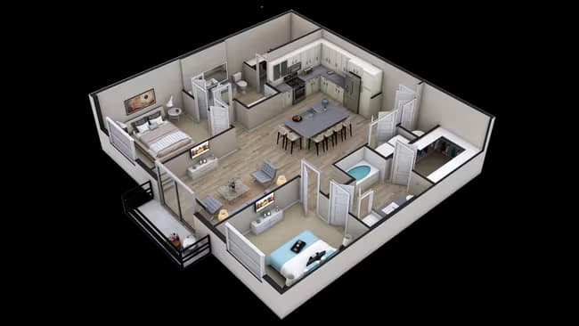 B2 1012 floor plan