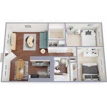 2x1 Classic 7728-01 floor plan