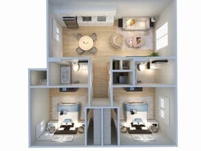 2x2 2-3065 floor plan