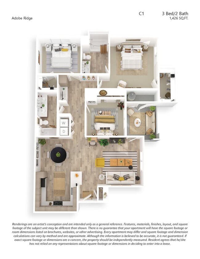 C1 3x2 09-2071 floor plan