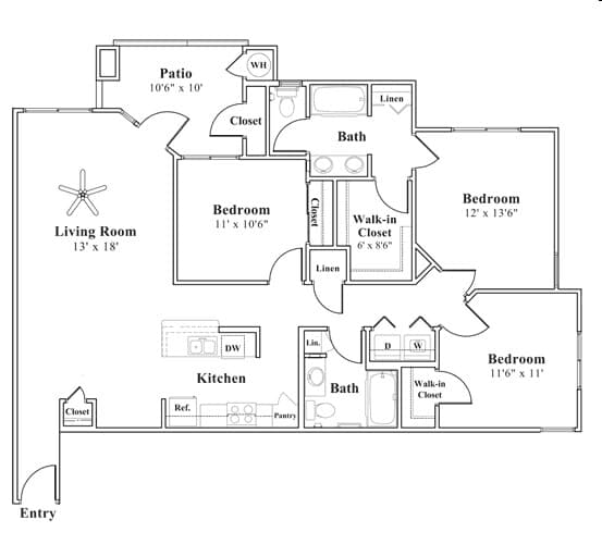 Unit 2044 2044 floor plan